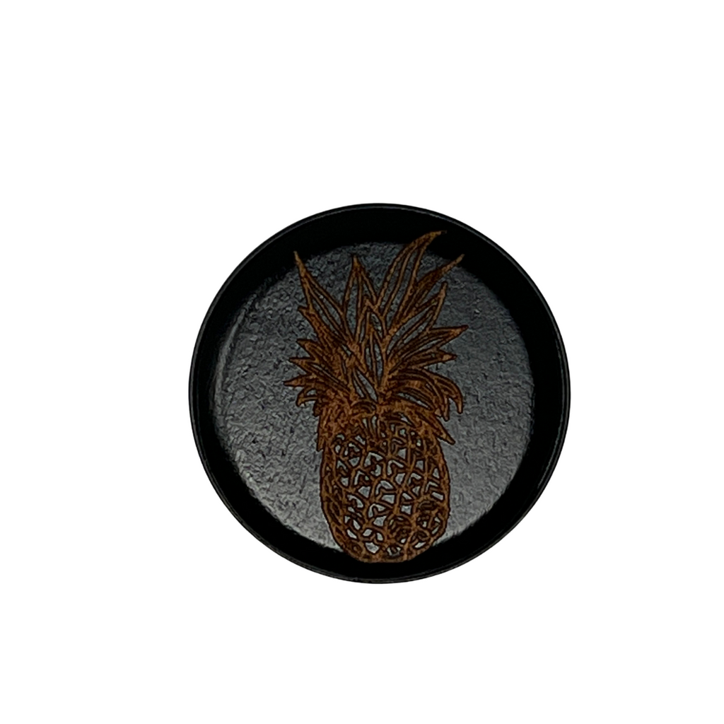 Pineapple Rounded Wood Phone Grip