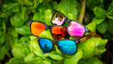 The Hapa Sunglasses with Blue Mirror Polarized Lens