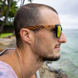The Hapa Sunglasses with Red Mirror Polarized Lens