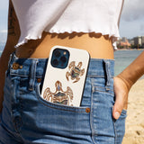 Wood Honu iPhone Case with Abalone Shells