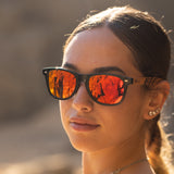 The Hapa Sunglasses with Red Mirror Polarized Lens
