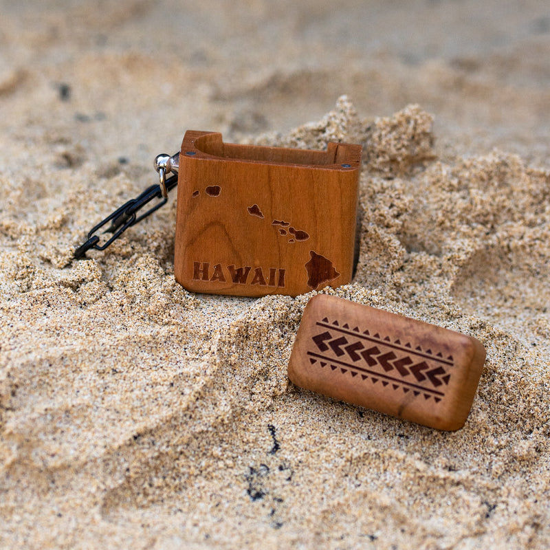 wood airpod case