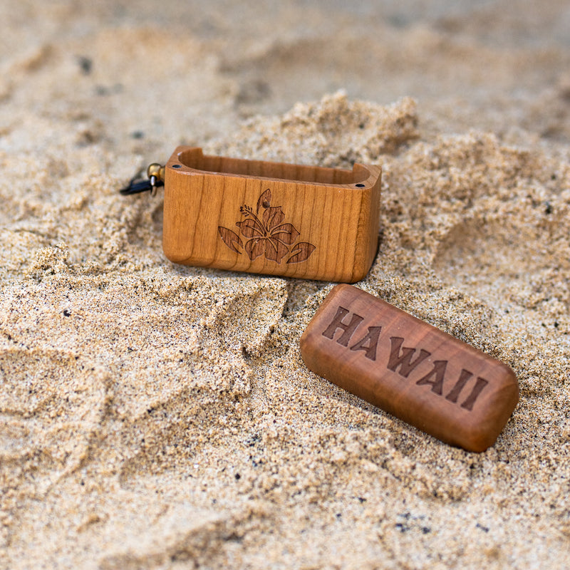 Hibiscus Flower Wood AirPod Pro Case