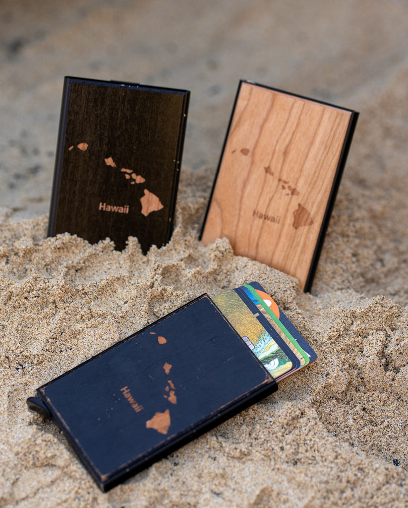 minimalist wood wallet