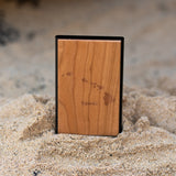 wood wallet credit card holder