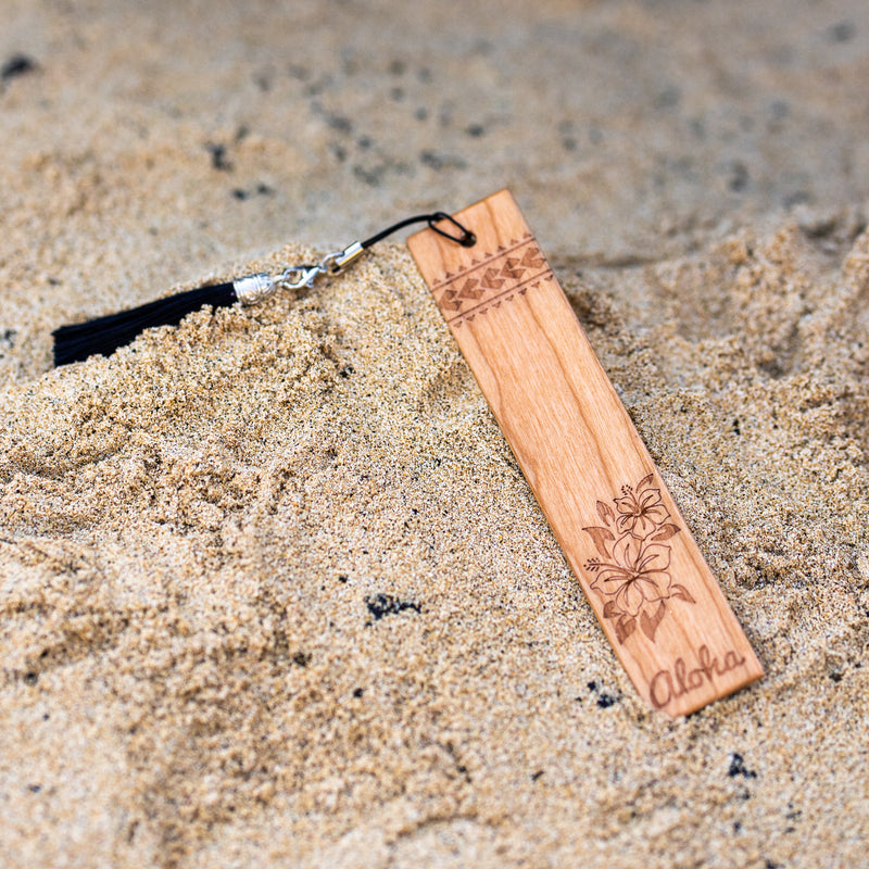 Hibiscus Wood Bookmark