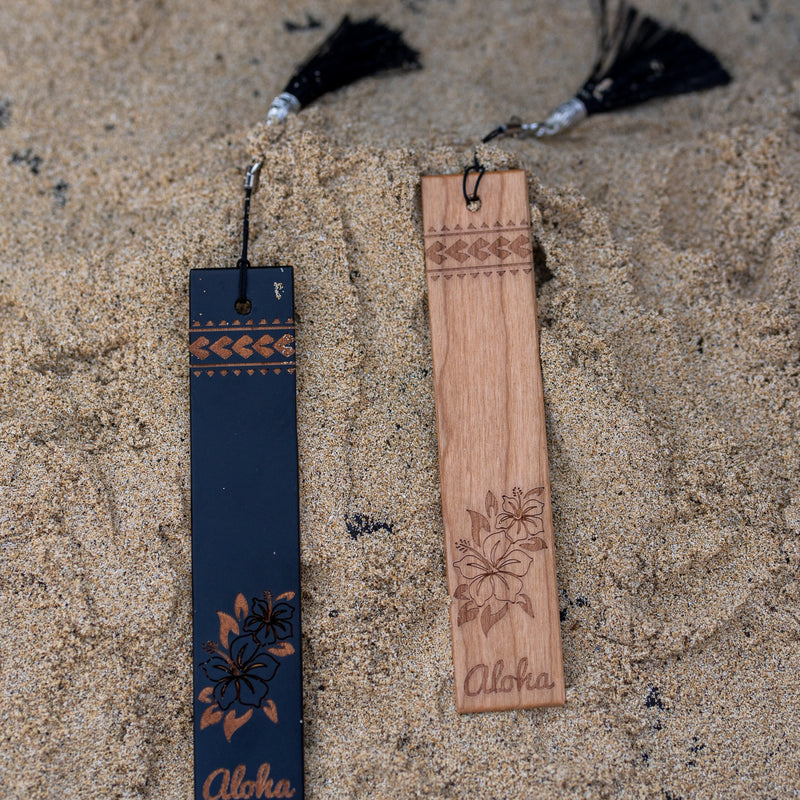 Hibiscus Wood Bookmark