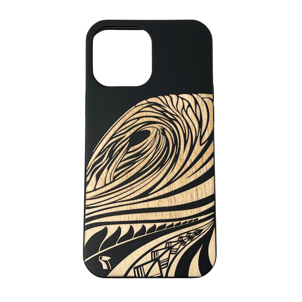 Wave Wood Phone Case