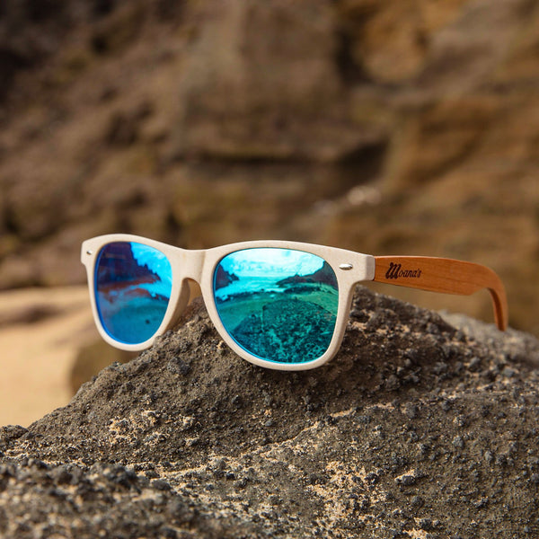 Honua Eco Friendly Sunglasses with Blue Mirror Polarized Lens – Moana's  Hawaii