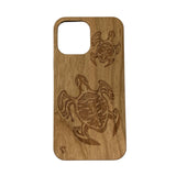 wood turtle iphone case