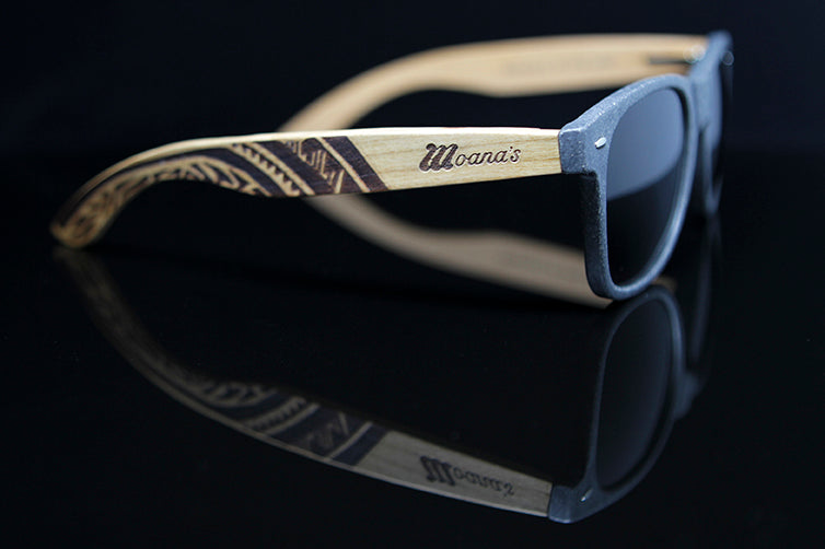 Black Sand Eco Friendly Sunglasses with Polarized Lens