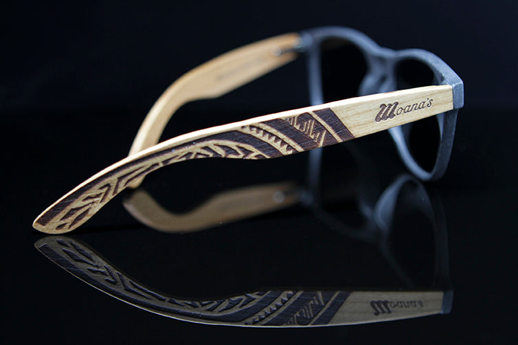 Black Sand Eco Friendly Sunglasses with Polarized Lens