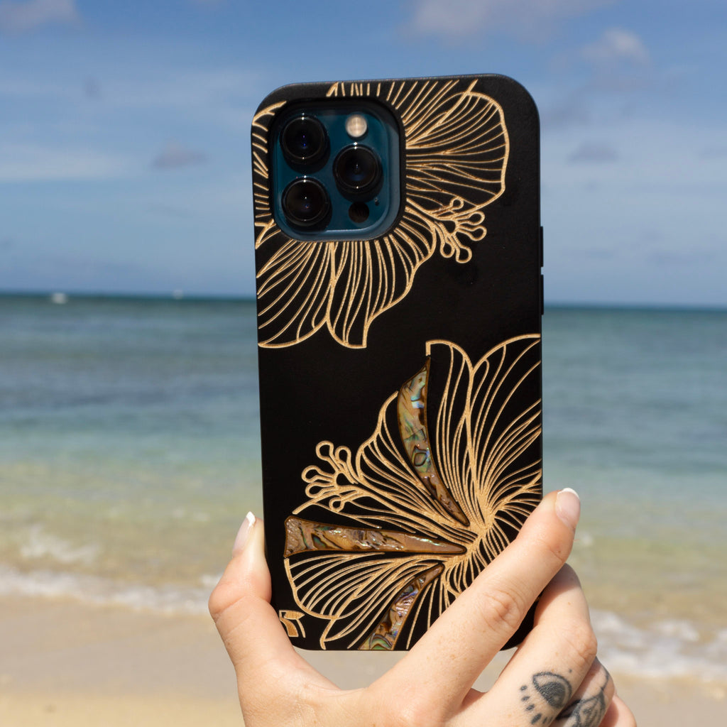 hibiscus phone case iphone 16