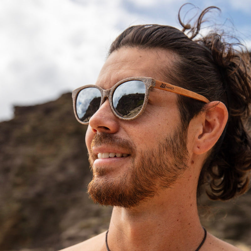 brown and grey stone color sunglasses