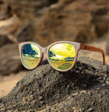 Sandy Classic Eco Friendly Sunglasses with Yellow Mirror Polarized Lens