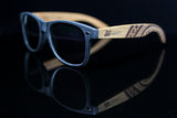 Black Sand Eco Friendly Sunglasses with Pink Mirror Polarized Lens