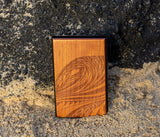 Wave Minimalist Pop Up Wood Wallet