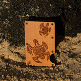 Tribal Turtle Minimalist Wallet With Money Clip
