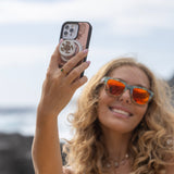 Pink Hibiscus with Abalone Shells Phone Case