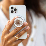 Hibiscus MagSafe Wood Phone Grip