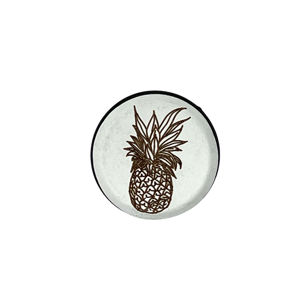 Pineapple Rounded Wood Phone Grip