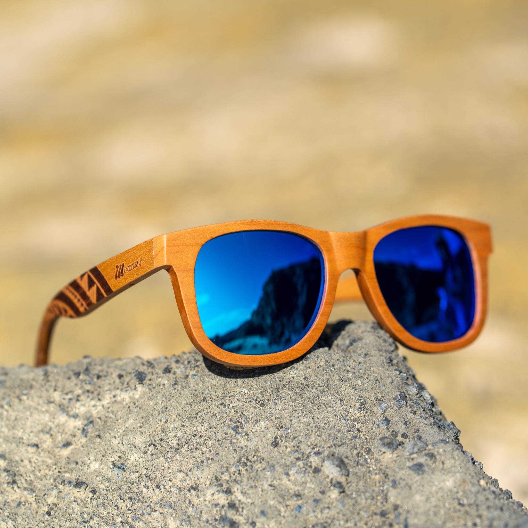 Sunset Classic Sunglasses with Blue Mirror Polarized Lens  display picture 1