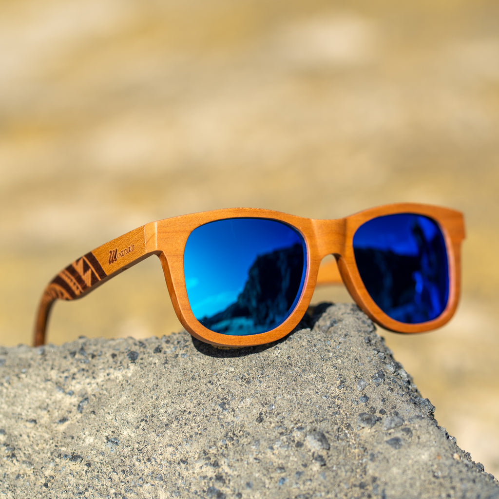 Sunset Classic Sunglasses with Blue Mirror Polarized Lens