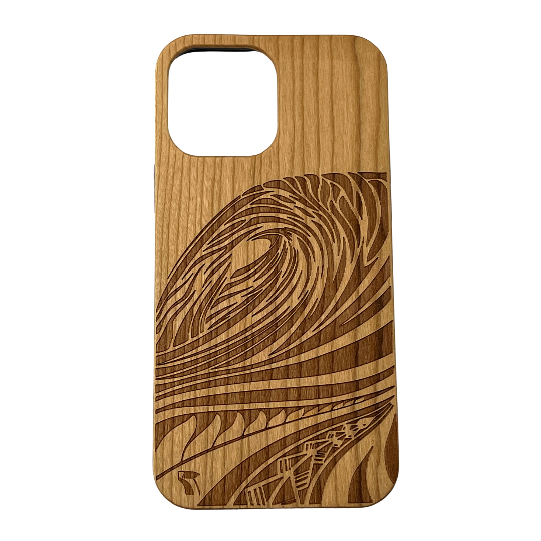 Wave Wood Phone Case – Moana's Hawaii Wave Wood Phone Case – Moana's Hawaii