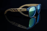 Black Sand Eco Friendly Sunglasses with Yellow Mirror Polarized Lens
