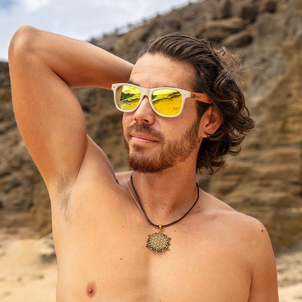 Honua Eco Friendly Sunglasses with Yellow Mirror Polarized Lens – Moana's  Hawaii