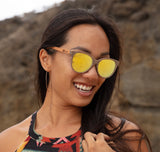 women hawaii sunglasses wood 