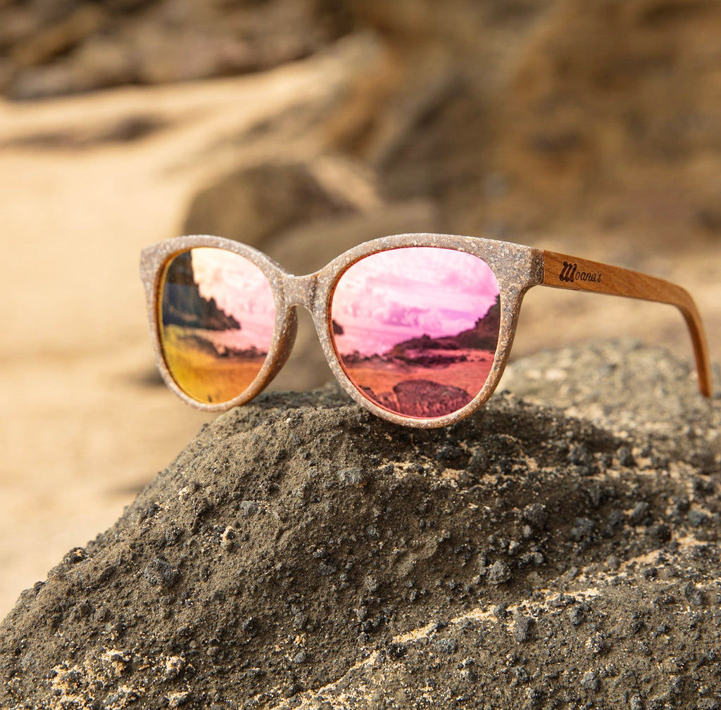 pink mirror lens unisex eco friendly sunglasses cheap