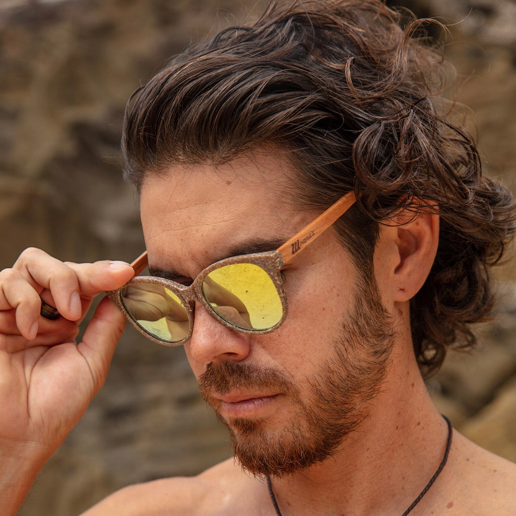 mens reflective lens sunglasses 